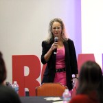 RevOps Speaker Sandy at Conference Breakout in front of audience